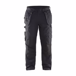 Blakläder 14961330, Pantalons, Homme, Noir, Jaune, Fermeture à glissière, Coton, Polyester, 250 g/m²
