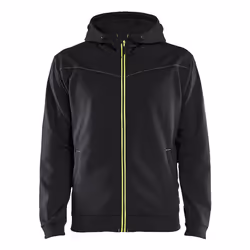 Blakläder 336325269933, Adulte, Mâle, Sweat à capuche, Noir, Jaune, Manches longues, Monochromatique