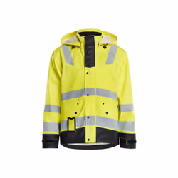 Blakläder 430220033399, Veste, Unisexe, Noir, Jaune, XXL, Bouton de vêtement, Fermeture à glissière, Polyester