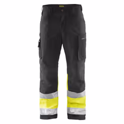 Blakläder 156225179933, Pantalon basique, Femelle, Adulte, Noir, Jaune, C54, Vêtement de travail/uniforme