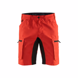 Blakläder 144918455699C60, Shorts, Noir, Rouge, 2 pochettes, Bouton de vêtement, Fermeture à glissière, Coton, Polyester, 166 ...