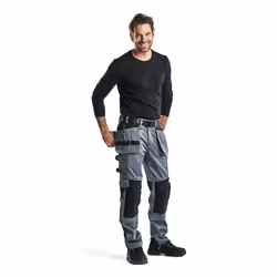 Blakläder 155518609499 Pantalons Noir, Gris - Vue supplémentaire 5