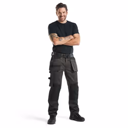 Blakläder 155518609899 Pantalons Noir, Gris - Vue supplémentaire 5