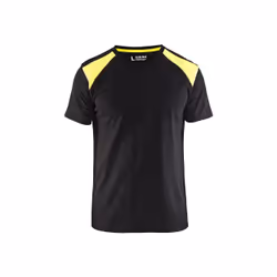 Blakläder 337910429933, Chemise, Homme, Noir, Jaune, L, Coton, 150 g/m²