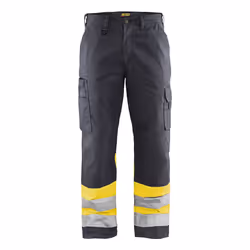 Blakläder 156418119633, Pantalons, Homme, Gris, Jaune, C44, 6 pochettes, Bouton de vêtement, Fermeture à glissière