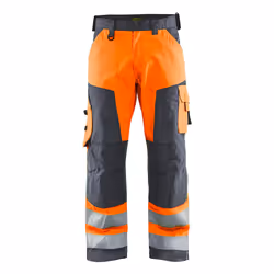 Blakläder 156618115396, Pantalons, Homme, Gris, Orange, C48, 6 pochettes, Coton, Polyester