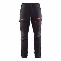 Blakläder 716618459956, Pantalons, Femme, Noir, Rouge, C48, 11 pochettes, Bouton de vêtement, Fermeture à glissière