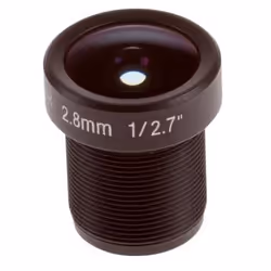 Axis M12 2.8mm F1.2, Lentille, Intérieure, Noir, Axis, M3905-R, P3905-R Mk III, M3905-R, P3905-R Mk III, M12