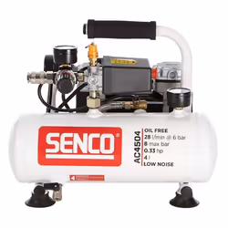 Description générale Le compresseur portable SENCO AC4504 est un modèle silencieux et sans huile, conçu pour les travaux en i ...