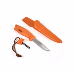 Light My Fire Swedish FireKnife, Silex allume-feu de survie d'urgence, Orange, 220 mm, 45 mm, 35 mm, 119 g