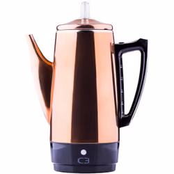 C3 Basic Percolator, Mousseurs à lait, 1,8 L, Café moulu, 875 W, Acier inoxydable