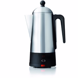 C3 Design Percolator, 1,5 L, Café moulu, 875 W, Acier inoxydable