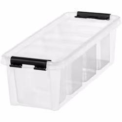 Orthex Group 3458710, Boîte de rangement, Noir, Transparent, Rectangulaire, Polypropylène (PP), Monochromatique, Intérieure