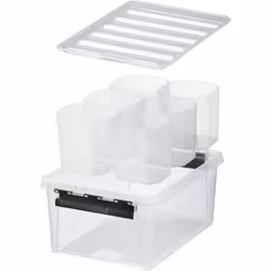 Orthex Group 3507790, Boîte de rangement, Noir, Transparent, Rectangulaire, Polypropylène (PP), Monochromatique, Intérieure