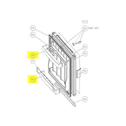 Balconnet porte bouteilles sup/inf pour refrigerateur...