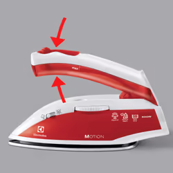 Electrolux EDBT800 Fer à repasse à sec Semelle en acier inoxydable 800 W Rouge, Blanc - Vue supplémentaire 6