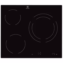 Electrolux EHF6231IOK, Noir, Intégré, 3 zone(s), 3 zone(s), Mijotage, Rond