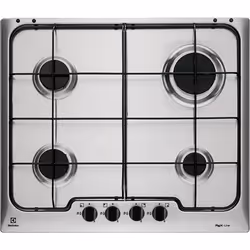 Electrolux RGG6242OOX, Acier inoxydable, Intégré, 59 cm, Gaz, Acier inoxydable, 4 zone(s)