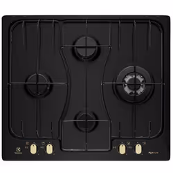 Electrolux RGG6243LOR, Noir, Intégré, 60 cm, Gaz, 4 zone(s), 4 zone(s)
