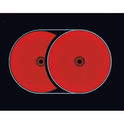 AEG HK654850XB Noir, Acier inoxydable Intégré Céramique 4 zone(s)