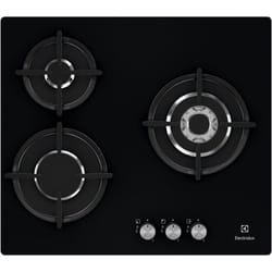 Electrolux EGT6633NOK plaque Noir Intégré Gaz 3 zone(s)