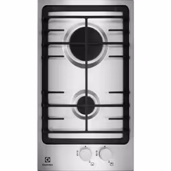 Electrolux EGG3322NVX, Acier inoxydable, Intégré, Gaz, Acier inoxydable, 2 zone(s), 2 zone(s)