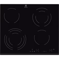 Electrolux EHF6343FOK, Noir, Intégré, 60 cm, Céramique, Verre-céramique, 4 zone(s)