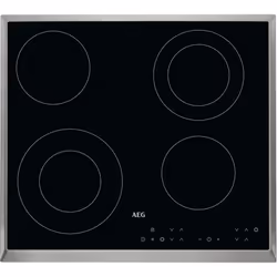 AEG HK634021XB, Noir, Intégré, 56 cm, Céramique, Vitrocéramique, 4 zone(s)