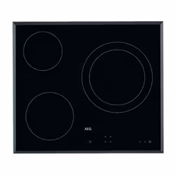 AEG HK623021FB, Noir, Intégré, 60 cm, Céramique, Vitrocéramique, 3 zone(s)