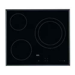 AEG HK623021FB Noir Intégré 60 cm Céramique 3 zone(s)