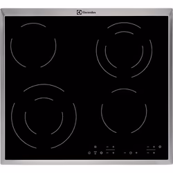 Electrolux EHF6342XOK, Noir, Intégré, Céramique, Verre-céramique, 4 zone(s), 4 zone(s)