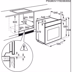 AEG BPE742320M 71 L A+ Acier inoxydable
