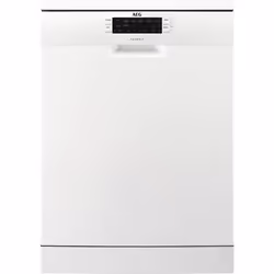 AEG FFB63700PW, Pose libre, Taille maximum (60 cm), Blanc, Blanc, Boutons, 15 couverts