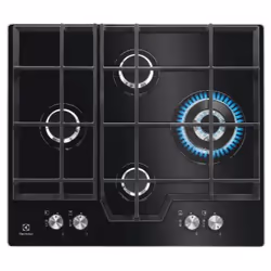 Electrolux KGG6456K, Noir, Intégré, 59 cm, Gaz, 4 zone(s), 4 zone(s)