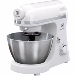 Electrolux EKM3010, Robot mixer, Acier inoxydable, Blanc, Batteur, Pétrisseur, Mélange, 1,2 m, 4,1 L, Rotatif