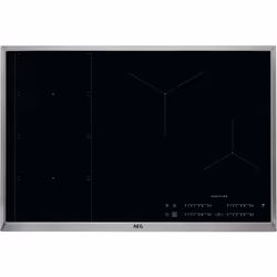 AEG IKE84471XB, Noir, Acier inoxydable, Intégré, Plaque avec zone à induction, Verre-céramique, 4 zone(s), Large