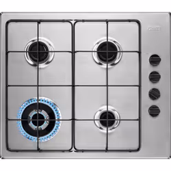 Zanussi ZGH62424XA, Acier inoxydable, Intégré, Gaz, Acier inoxydable, 4 zone(s), 4 zone(s)