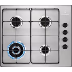 Electrolux EGS6414X, Acier inoxydable, Intégré, 60 cm, Gaz, Acier inoxydable, 4 zone(s)