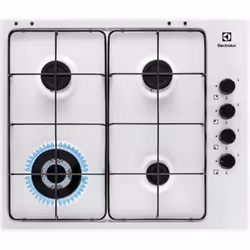 Electrolux EGS6414W, Blanc, Intégré, Gaz, Acier inoxydable, 4 zone(s), 4 zone(s)