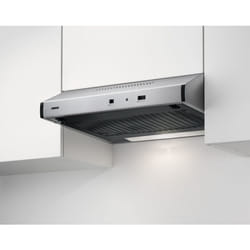 Zanussi ZHT631X Encastrée Noir, Acier inoxydable 220 m³/h D