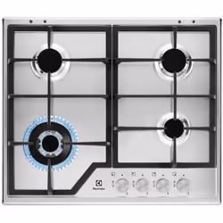 Electrolux KGS6436SX, Acier inoxydable, Intégré, Gaz, Acier inoxydable, 4 zone(s), 4 zone(s)
