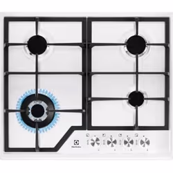 Electrolux EGS6436WW, Blanc, Intégré, Gaz, Acier inoxydable, 4 zone(s), 4 zone(s)