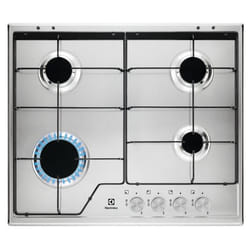 Electrolux KGS6424SX plaque Acier inoxydable Intégré 56 cm Gaz 4 zone(s)