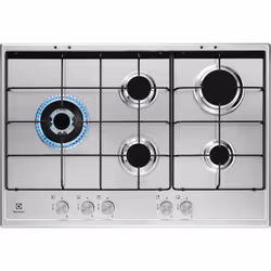 Electrolux KGS7564SX, Acier inoxydable, Intégré, 74 cm, Gaz, Acier inoxydable, 5 zone(s)