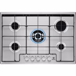 Electrolux EGS7534X, Acier inoxydable, Intégré, Gaz, Acier inoxydable, 5 zone(s), 5 zone(s)