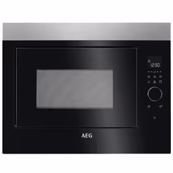 AEG MBE2658DEM, Intégré, Micro-ondes grill, 900 W, Rotatif, Tactile, Noir, Acier inoxydable, 800 W