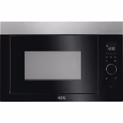 AEG MBE2657SEM, Intégré, Micro-onde simple, 26 L, 900 W, Tactile, Noir, Acier inoxydable