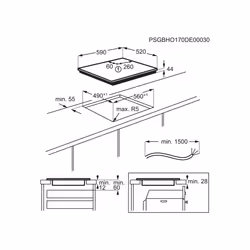 Electrolux EIS62443 Noir Intégré 60 cm Plaque avec zone à induction 4 zone(s)