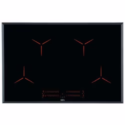 AEG IPE84531FB, Noir, Intégré, 78 cm, Plaque avec zone à induction, Verre, 4 zone(s)