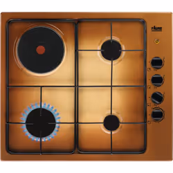 Faure FGM64300T, Orange, Intégré, Combi, Émaillé, 4 zone(s), 3 zone(s)